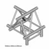 Фермы для сцены DURA TRUSS DT 43 T43-UTD T-joint + up